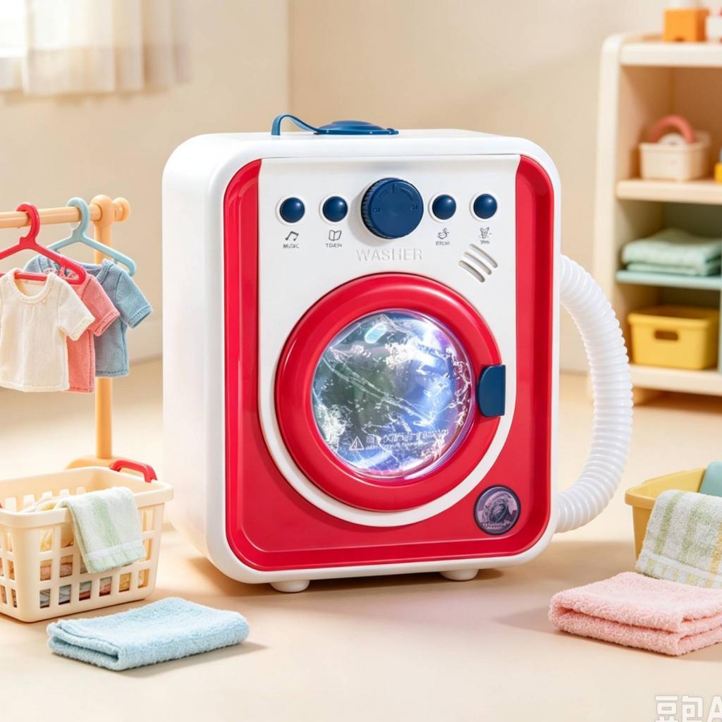 Kids Toys In Store - 子供用ミニシミュレーション洗濯機 ごっこ遊び用ミニ洗濯機 男女兼用おもちゃ