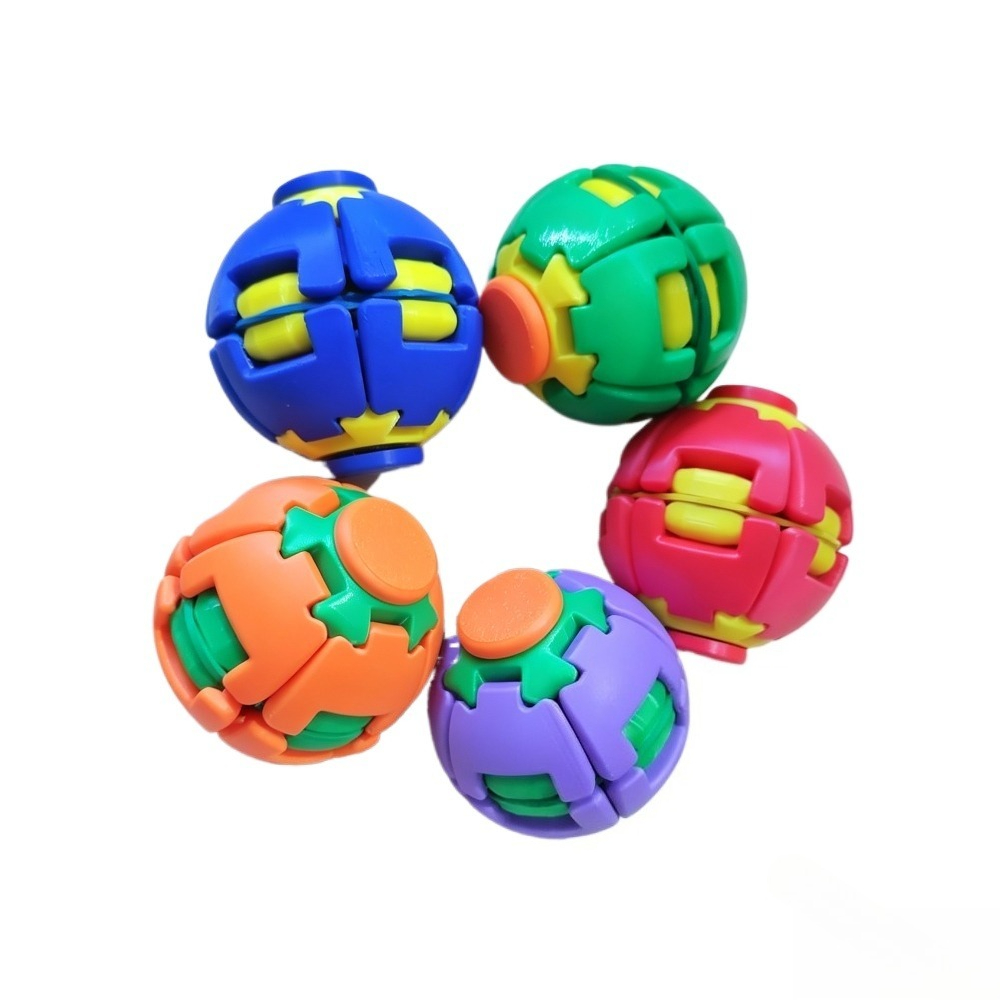 Kids' Toy - 変形フィジェットスピナーボール プレスして回転 ストレス解消おもちゃ 変形感覚フィンガースピナー 子供と大人向けのストレス解消ギフト