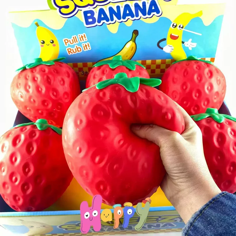 Kids Toys Return Gift - スーパージャンボストロベリースクイッシュクリームの香りのスローライジングストレス解消おもちゃ子供大人向けスクイッシュトイ