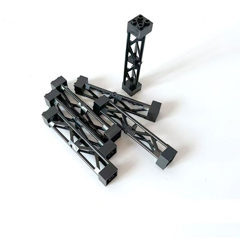 Toy Train Track Set - 20個入り 95347 58827 鉄道線路支持ラック支柱 MOCブリックパーツ 2x2x10