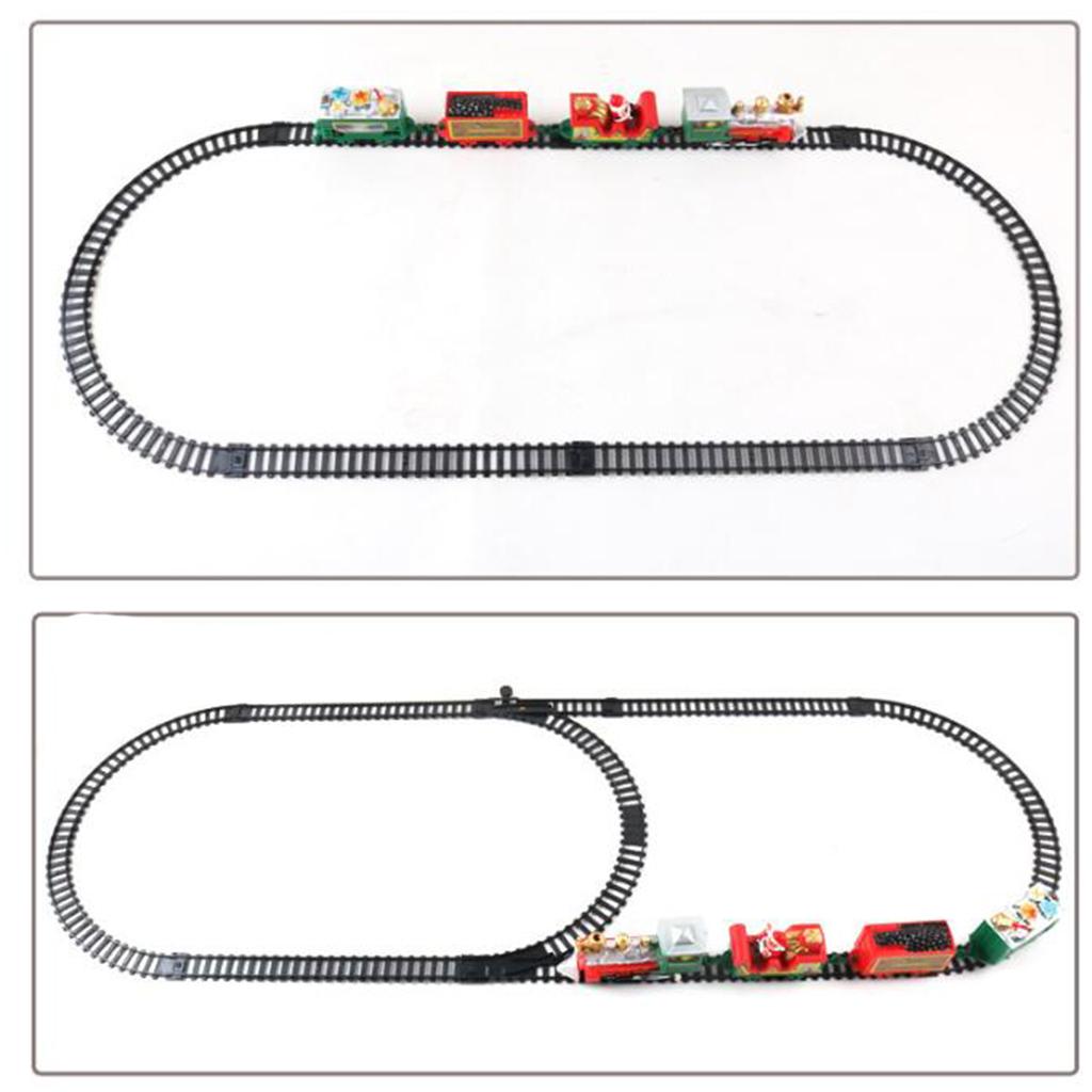 Toy Train Track Set - 11ピース電動電車セット、子供向け電車のおもちゃ、音声付きクラシック電車セット、3歳、4歳、5歳、6歳のお子様へのギフト