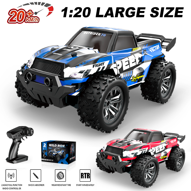 Kids Toys Under $20 - 1:20 オフロードRCカー 2.4G 4WD 高速登坂ドリフト耐衝突モンスタートラックおもちゃ 子供向け