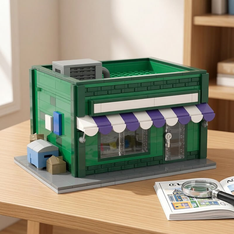Kids Toys In Store - ビルディングブロック MOC モジュラーミニストリートショップロボットダンジョン野球カードストアモデル DIY 教育玩具子供のための収集価値のあるギフト
