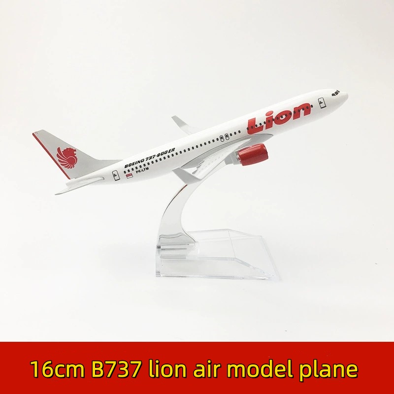 Kids Toys Supplier - 16cm b737 ライオンエア 飛行機模型 金属製 1/400スケール