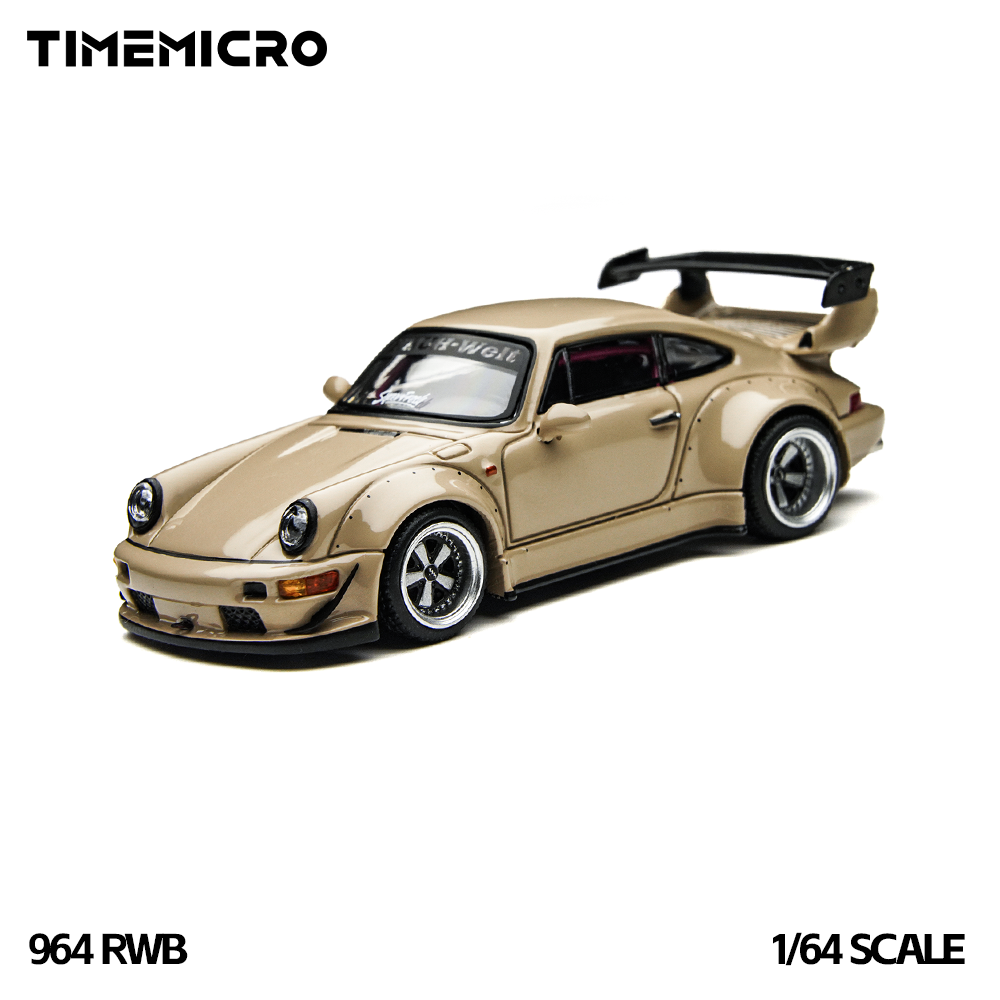 Kids Toys Box - タイムマイクロ1:64 RWB 964 ベージュ ギフトボックスセット ダイキャスト合金製シミュレーションカーモデル