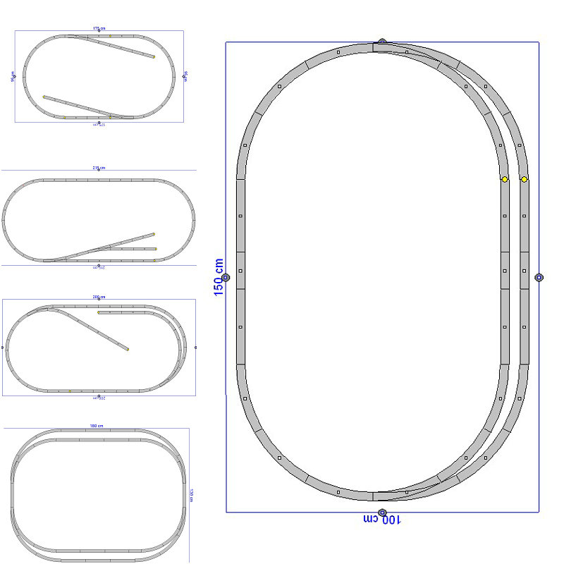 Toy Train Track Set - PIKO HO 1/87 スケール トラックセット さまざまなオプションが利用可能