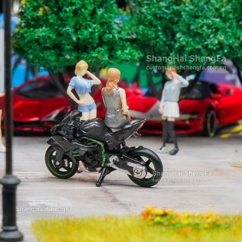 1/64スケールのカワサキ・ニンジャH2R、レーシングスーパ - Kids Toys Boys のレビューと価格