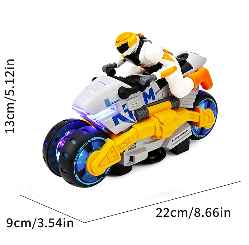 電動スタント変形バイク子供用おもちゃ 360度回転ライトミュ - Kids' Toy のレビューと価格