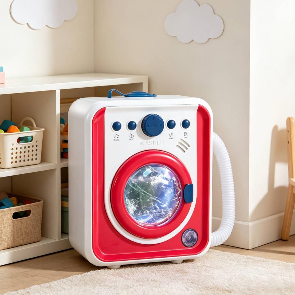 子供用ミニシミュレーション洗濯機 ごっこ遊び用ミニ洗濯機 男 - Kids Toys In Store のレビューと価格