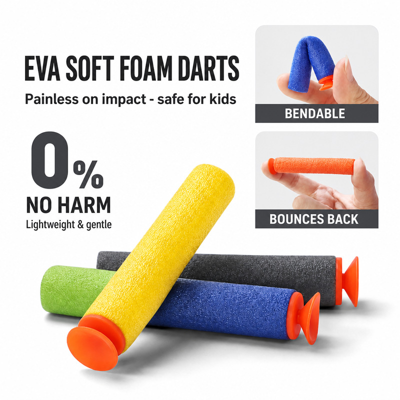 100個入りEVAフォームダーツリフィルパック、無料ペーパー - Foam Dart Gun のレビューと価格