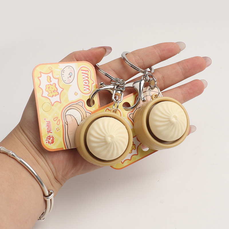 ミニスクイーズ餃子ボタンキーホルダーペンダントおもちゃストレ - Kids Toys Return Gift のレビューと価格