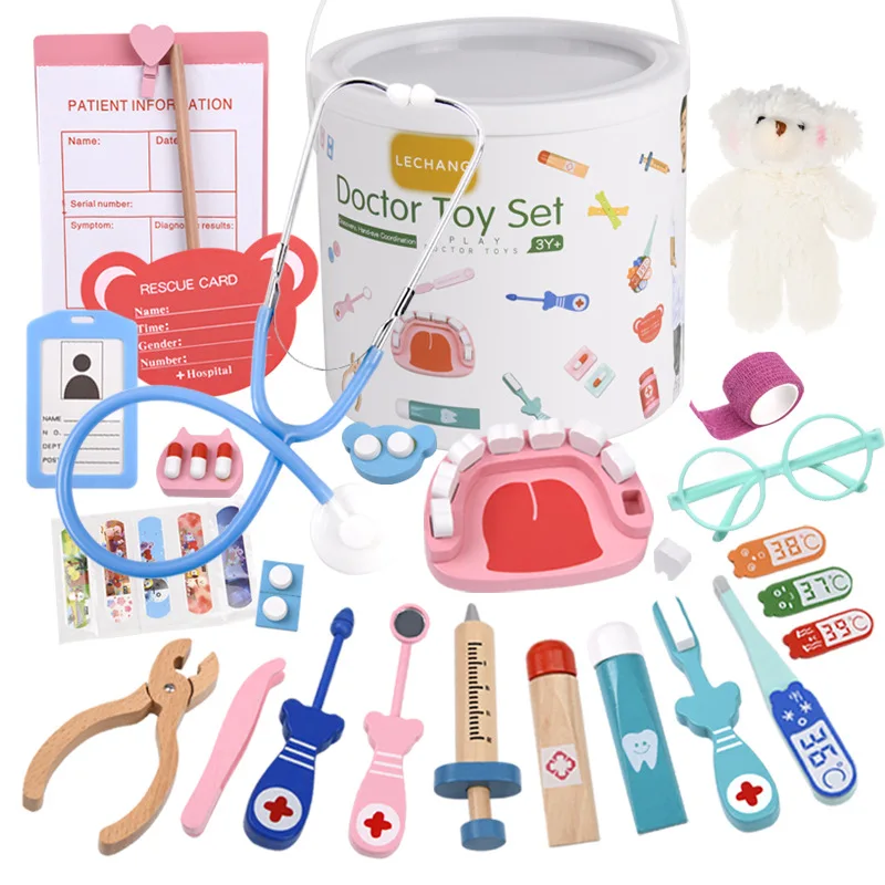 木製ごっこ遊びお医者さんセット 知育玩具 子供向け シミュレ - Kids Toys Doctor Set のレビューと価格