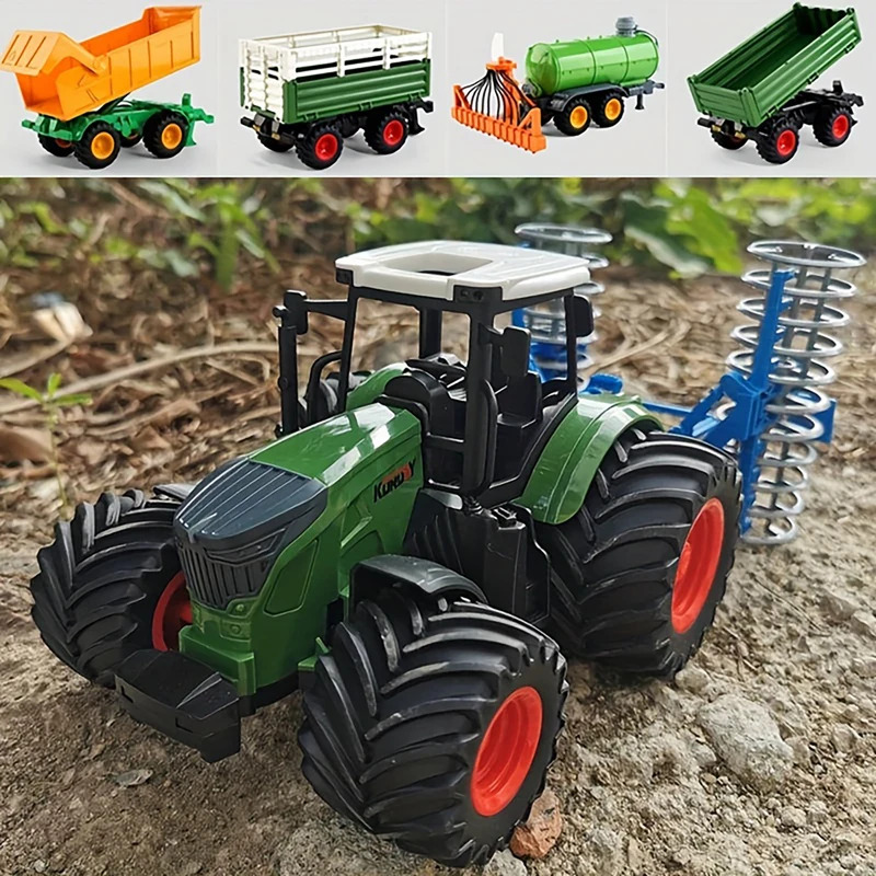 1:24慣性式ファームトラクター、取り外し可能なアクセサリー - Kids Toys Return Gift のレビューと価格