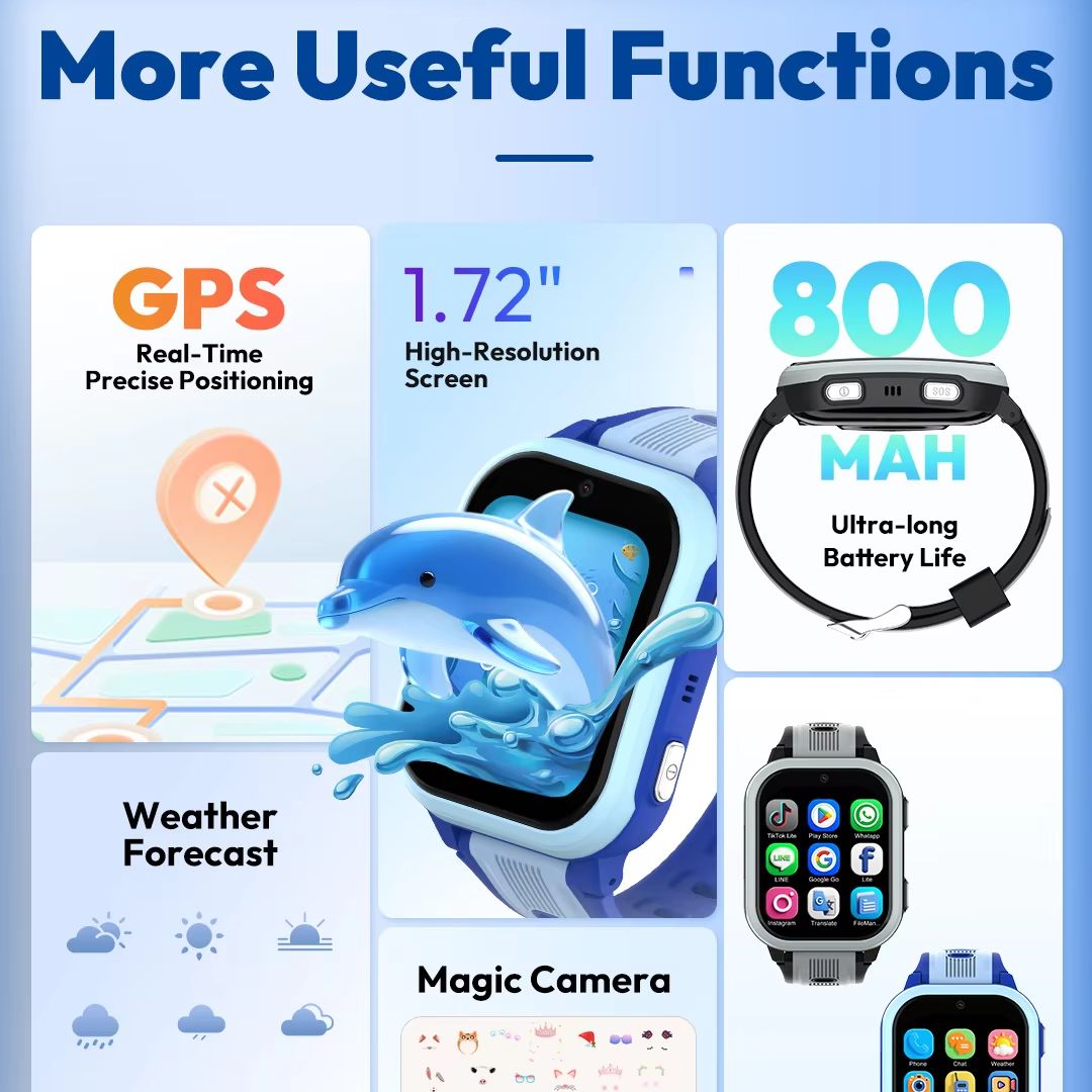 Wonlex 4G キッズスマートウォッチ KT41 GPS - Kids Toys Youtube のレビューと価格
