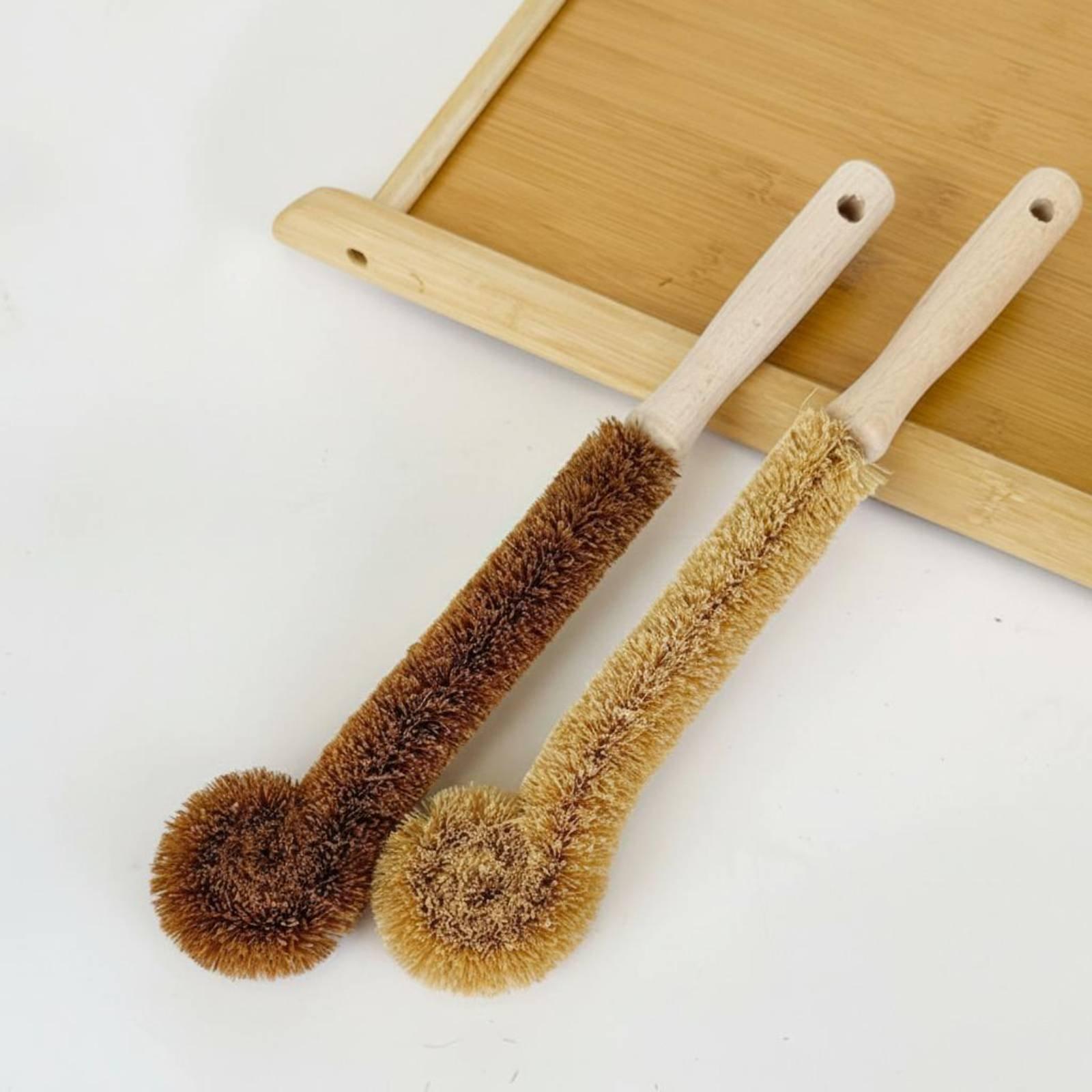 多用途ボトル洗浄ブラシ ココナッツ毛 長柄キッチンスクラバー - Kids Toys In Store のレビューと価格