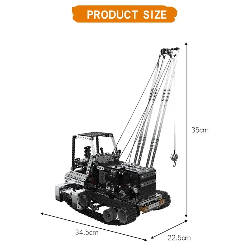 DIYメタルRCクレーン電動ホイストトラックカー2.4G 1 - Kids Toys Supplier のレビューと価格