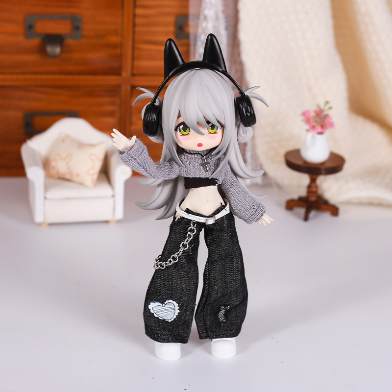 Bjd 人形服ストリートファッション気質ジーンズベストセータ - Kids Toys Variety のレビューと価格