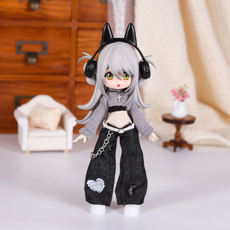 Bjd 人形服ストリートファッション気質ジーンズベストセータ - Kids Toys Variety のレビューと価格