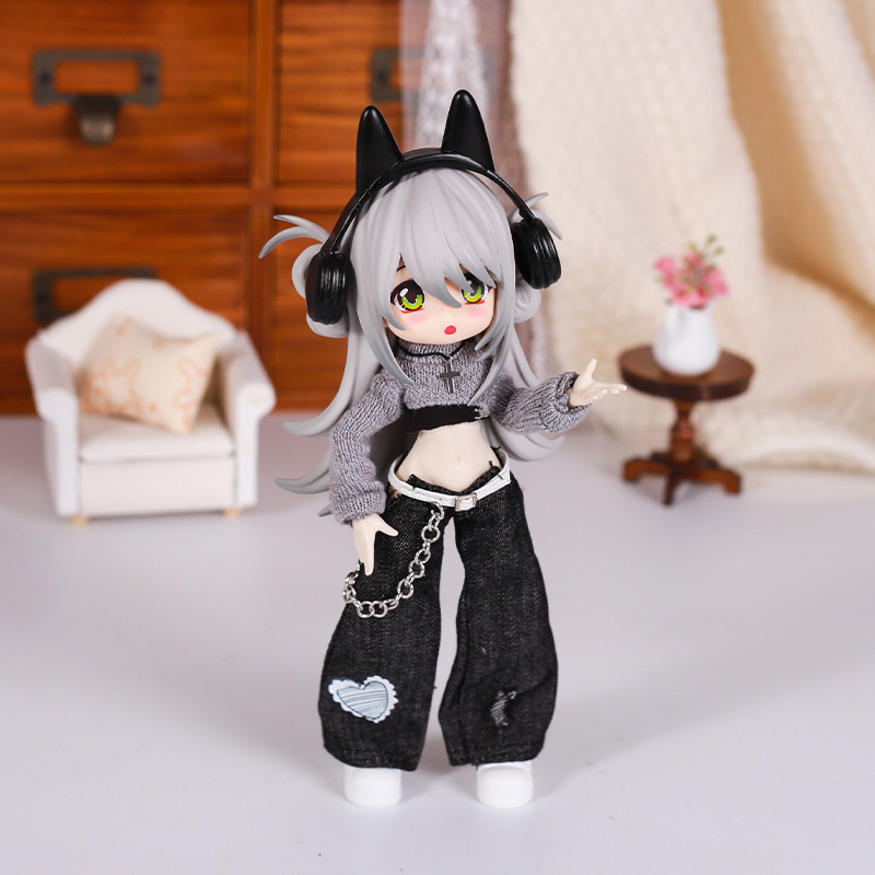 Bjd 人形服ストリートファッション気質ジーンズベストセータ - Kids Toys Variety のレビューと価格