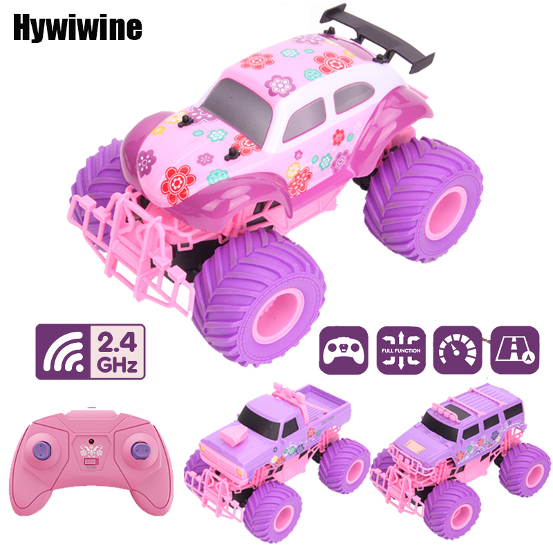 ピンク RC カー電気駆動オフロードビッグホイール高速パープ - Kids Toys Supplier のレビューと価格