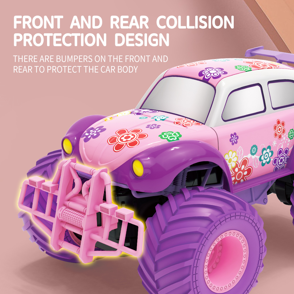 ピンク RC カー電気駆動オフロードビッグホイール高速パープ - Kids Toys Supplier のレビューと価格