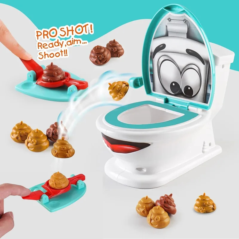 うんちゲームトイレおもちゃ、うんち12個、ランチャー2個、ス - Kids Toys Under $20 のレビューと価格