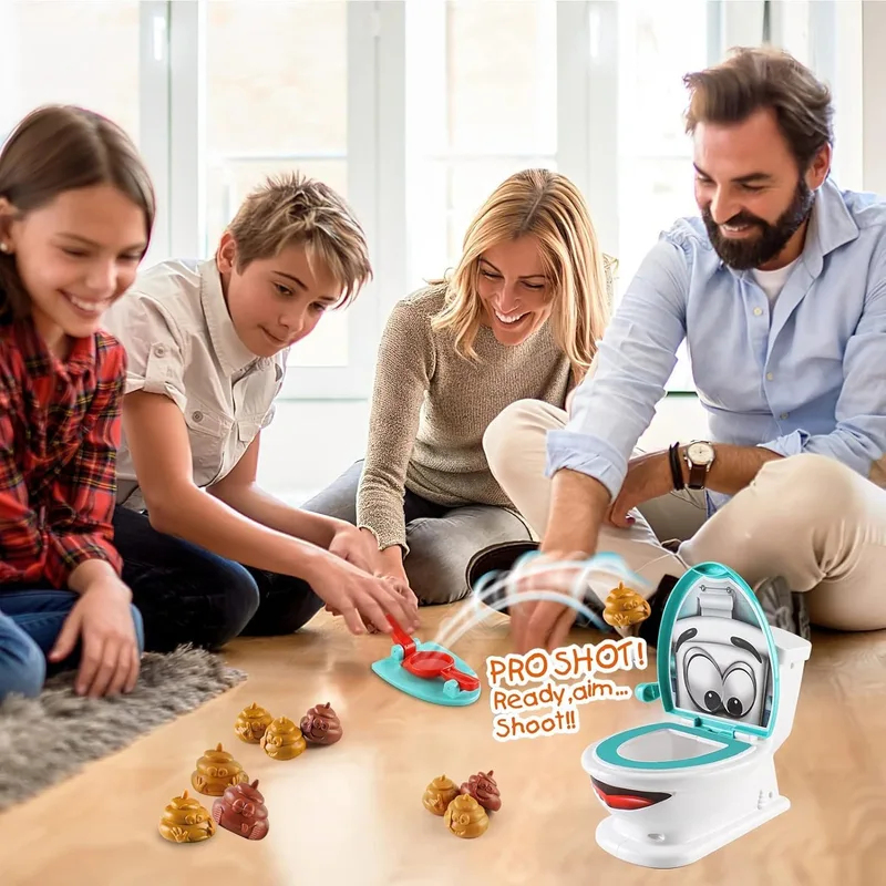 うんちゲームトイレおもちゃ、うんち12個、ランチャー2個、ス - Kids Toys Under $20 のレビューと価格