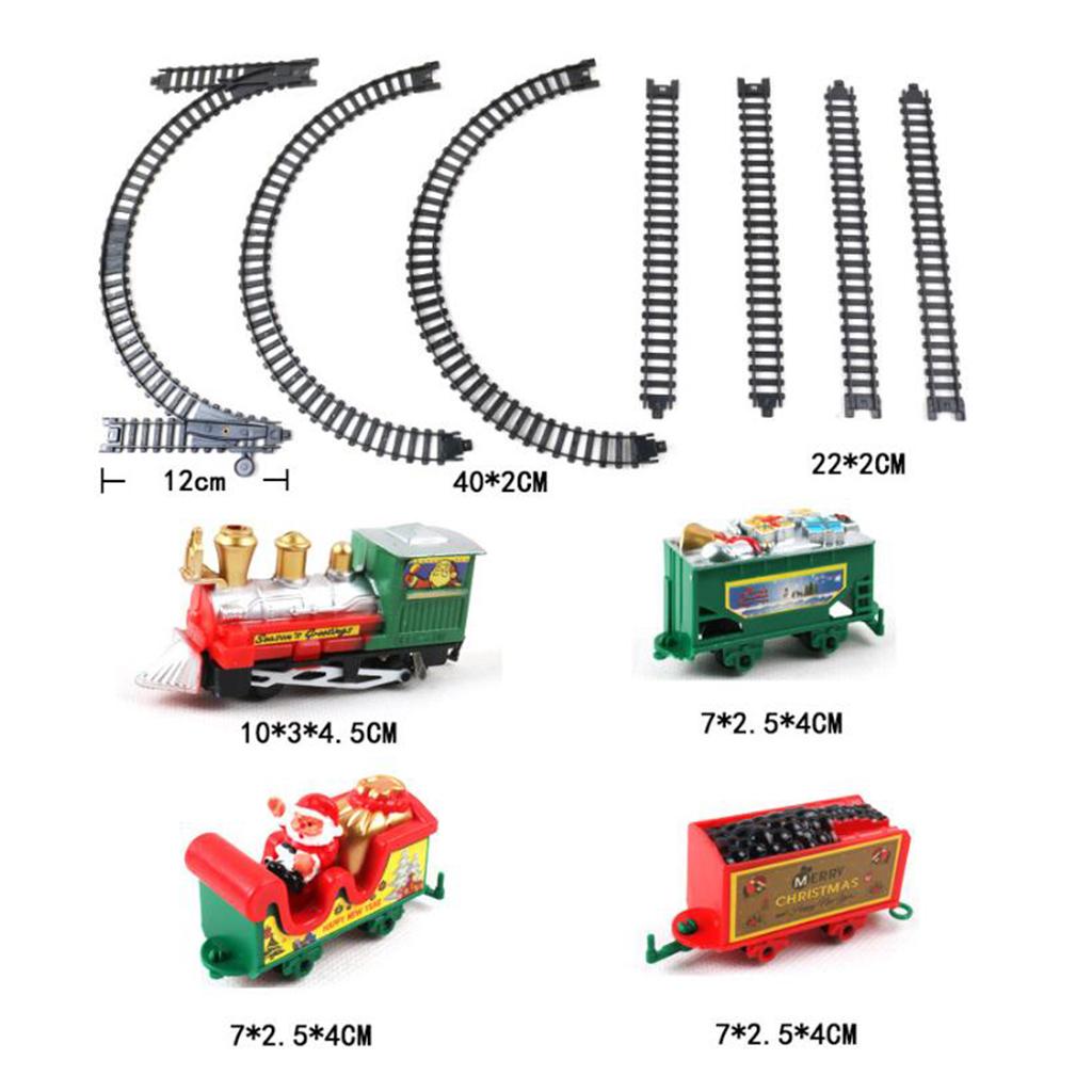 11ピース電動電車セット、子供向け電車のおもちゃ、音声付きク - Toy Train Track Set のレビューと価格