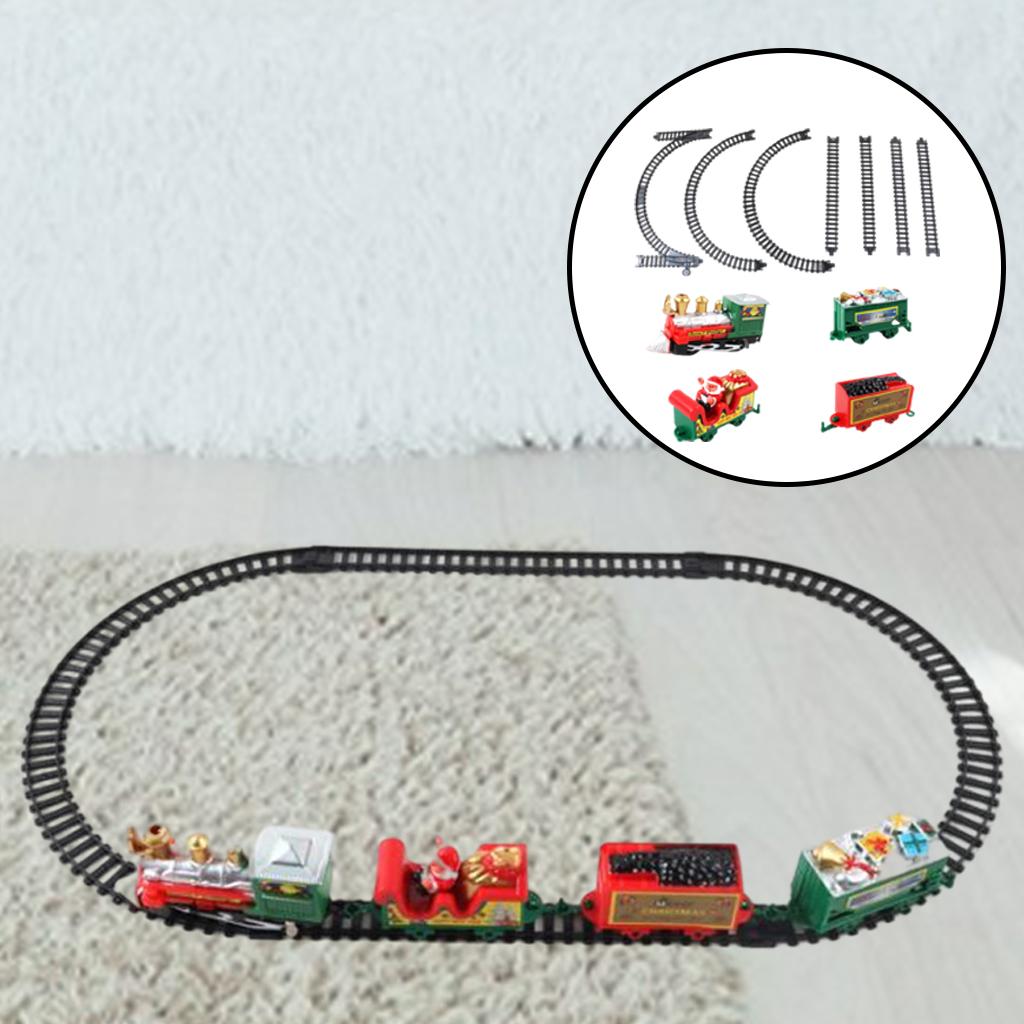 11ピース電動電車セット、子供向け電車のおもちゃ、音声付きク - Toy Train Track Set のレビューと価格