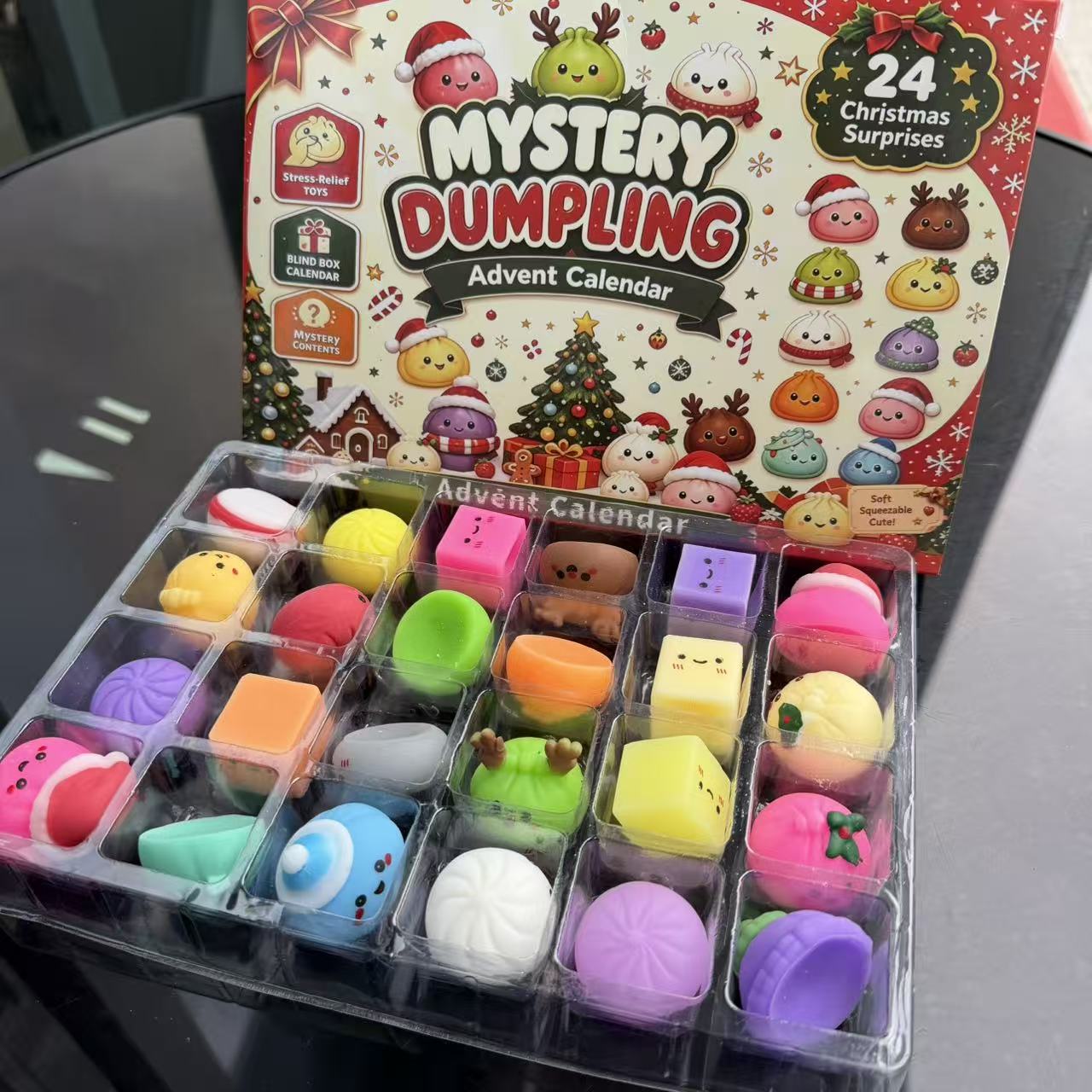 クリスマスアドベントカレンダー24個入り。触って楽しいおもち - Kids Toys Box のレビューと価格
