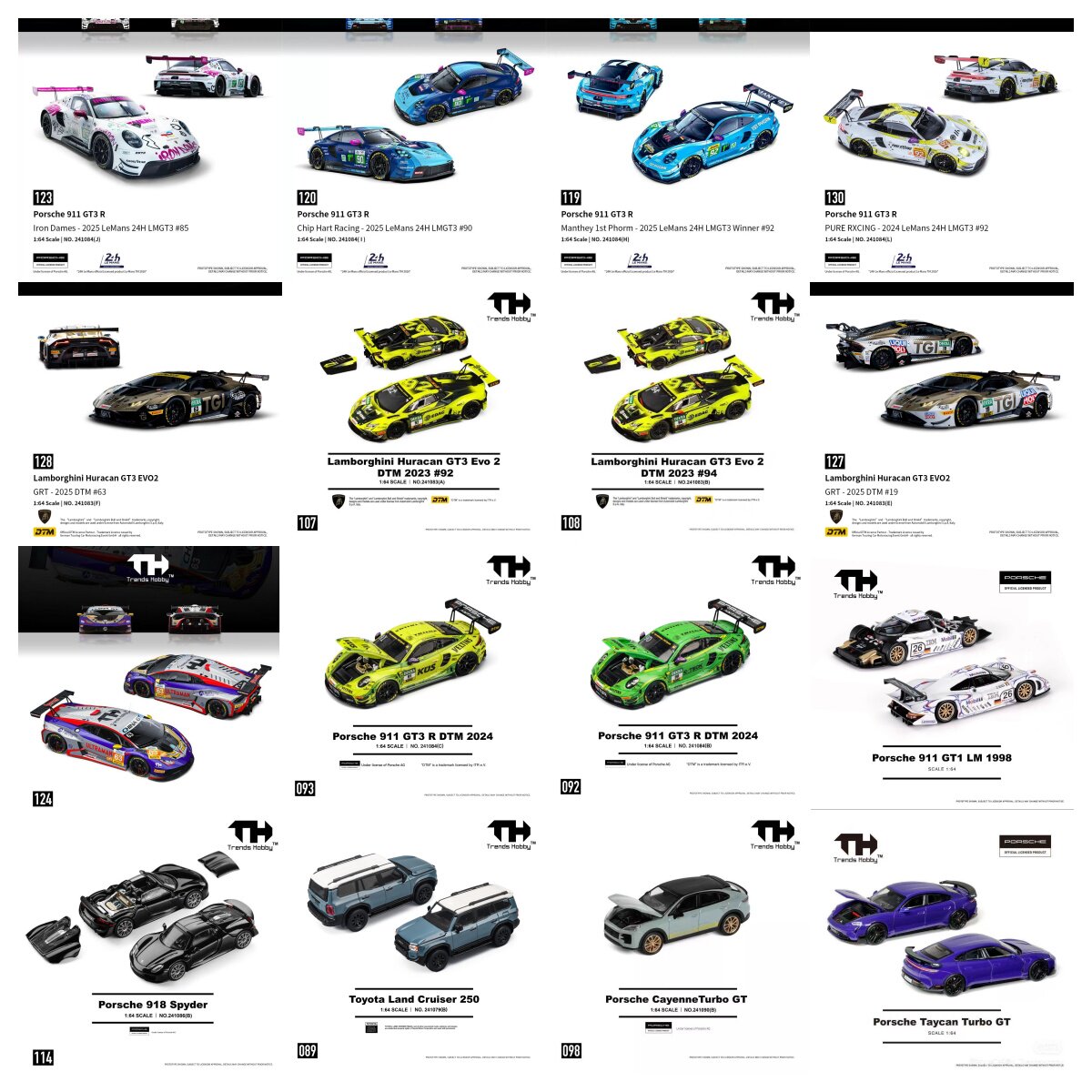 TH 1/64 ポルシェ 911 GT3 R ルマン24時間 - Kids Toys Boys のレビューと価格