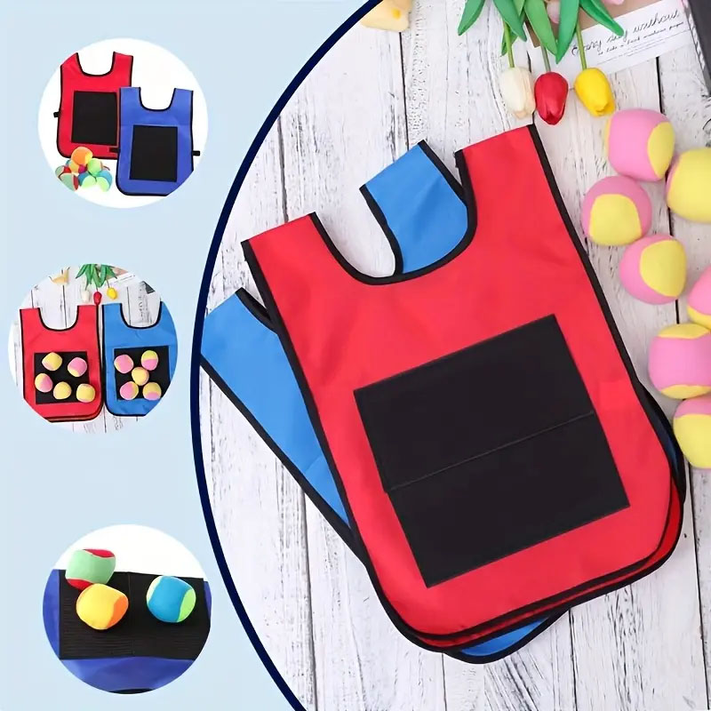 屋外スポーツゲーム小道具ベスト粘着ジャージベストゲームベスト - Kids Toys Under $20 のレビューと価格