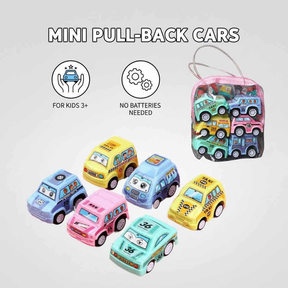 6個セット 車模型おもちゃ プルバックカー 火災車両 タクシ - Kids Toys Supplier のレビューと価格