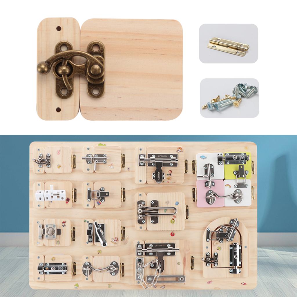 モンテッソーリ ビジーボード DIY ロックラッチパズル 幼 - Kids Toys In Store のレビューと価格
