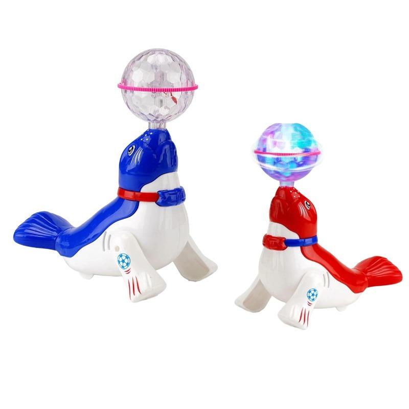 LEDライトとサウンド機能付き、歩行・回転する電動シーライオ - Kids' Toy のレビューと価格