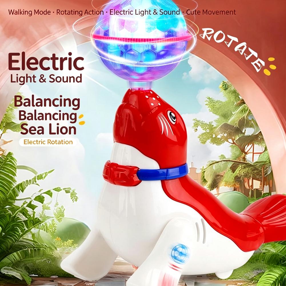 LEDライトとサウンド機能付き、歩行・回転する電動シーライオ - Kids' Toy のレビューと価格