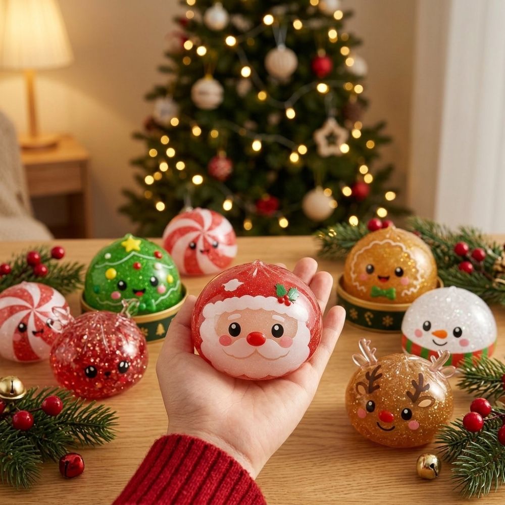 クリスマス餃子スクイーズおもちゃボックス入り 雪だるま トナ - Kids Toys Box のレビューと価格