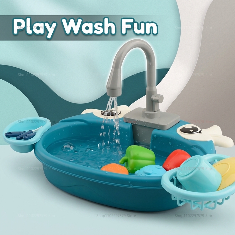 幼児用インタラクティブ水遊びシンクおもちゃ電動流水ごっこ遊び - Kids Toys In Store のレビューと価格