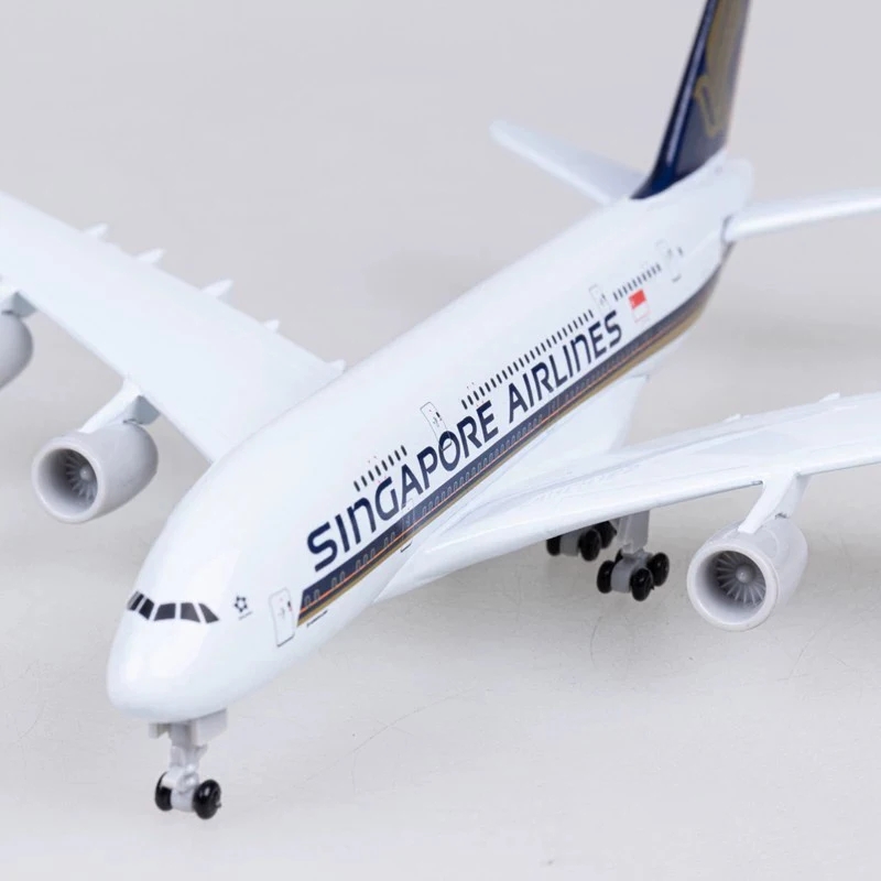 20 センチメートル金属合金航空機モデル A380 シンガポ - Kids Toys Supplier のレビューと価格